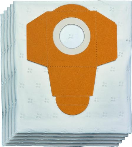 Original Einhell Lot de 5 Sacs de rechange pour aspirateur 40L (Compatible avec les aspirateurs eau et poussière Einhell)