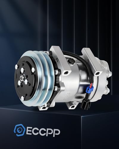 Image of ECCPP AC Compressor Fit for Volvo VNL VHD VNM 10.8L 11.1L 2001-2002 | 2013-2014 Fit for Volvo VNL 11.9L Fast Cooling AC Compressor with Clutch