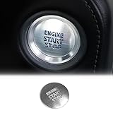適用ランドクルーザープラド 150 2010-2023 ステンレス鋼、エンジン始動停止ボタンステッカー For Land Cruiser Prado 150 2022 2021 2020 2019 2018 2017 2016 2015 2014 2013 2012 2011 内装アップグレード装飾アクセサリー (シルバー)