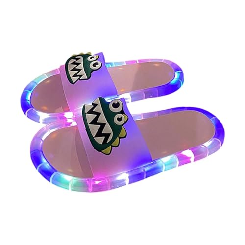 Pantuflas LED para Exteriores con diseño de Pareja de Animados, Sandalias Planas Informales para con Masaje en Planta