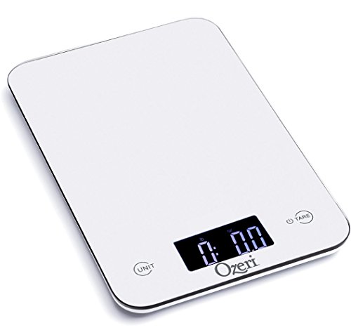 Ozeri Touch Professional Digital Kitchen Scale (12 lb Edition), Tempered Glass (Renewed)