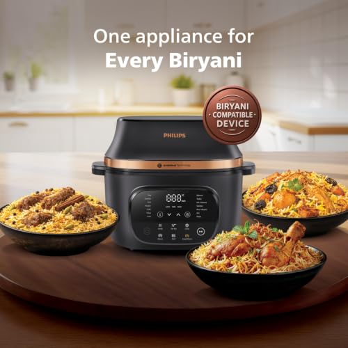 Image of Philips OneChef 6L Smart All in One Cooking Device | 33-in-1 Functions (Air Fryer Oven, Stir Fry, Steam, Boil, Curry, Keep Warm & More) | AmbiHeat Technology Perfect for Indian Recipes & Biryani