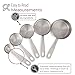 husMait Stainless Steel Measuring Cups - 5 Piece Heavy Duty Measuring Cup Set with Storage Ring