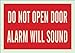Brady 90629 Glow-In-The-Dark Plastic Glow-In-The-Dark Fire & Exit Sign, 10" X 14", Legend "Do Not Open Door Alarm Will Sound"