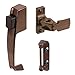 Choclate Brown Screen and Storm Door Push Button Latch with Tie Down Screw; 1-3/4" Screw Holes