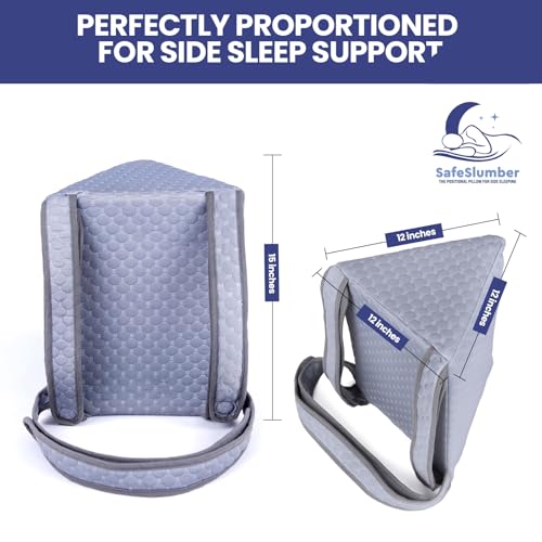 image for SafeSlumber Positional Pillow - Anti-Snoring Memory Foam Pillow - Idea