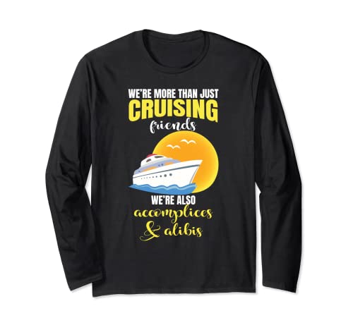 We Crusing Friends Funny Cruise Ship Lover Gráfico Manga Larga