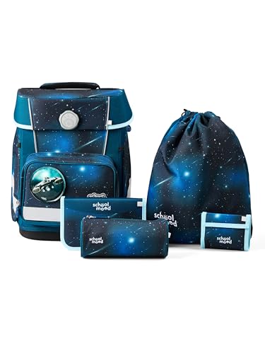 SCHOOL-MOOD Champion Maxx Moritz (Weltall) 6-tlg. Schulranzenset höhenverstellbar 22 Liter 1 1 kg Grundschule 1.-4. Klasse Modell 2026