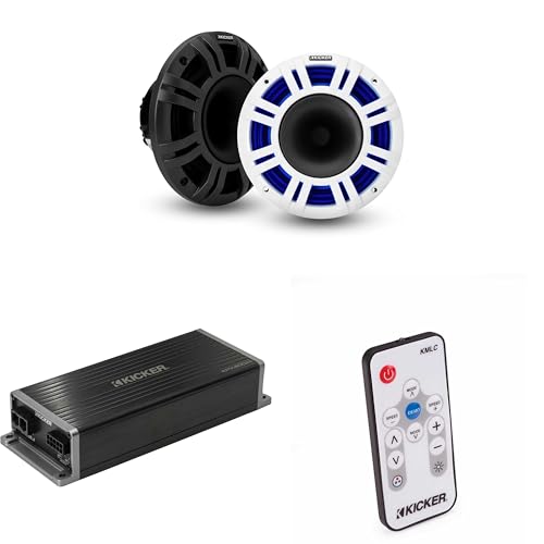 Kicker Marine KPX300.4 p[X|[cAv & 8C` HLCD }LEDXs[J[ (LEDRt)