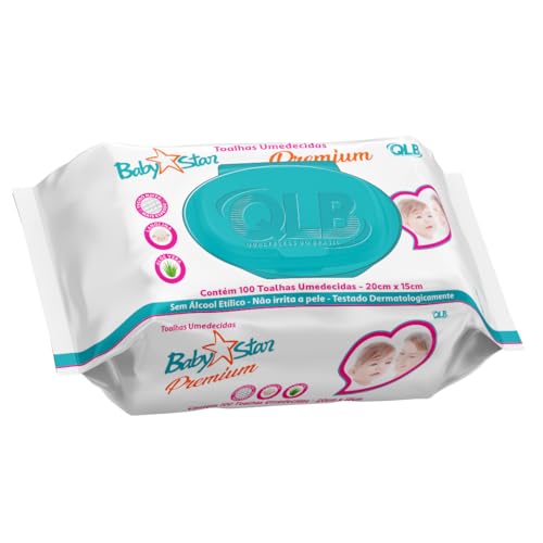Toalha Umedecida Baby Star 6 pacotes c/100