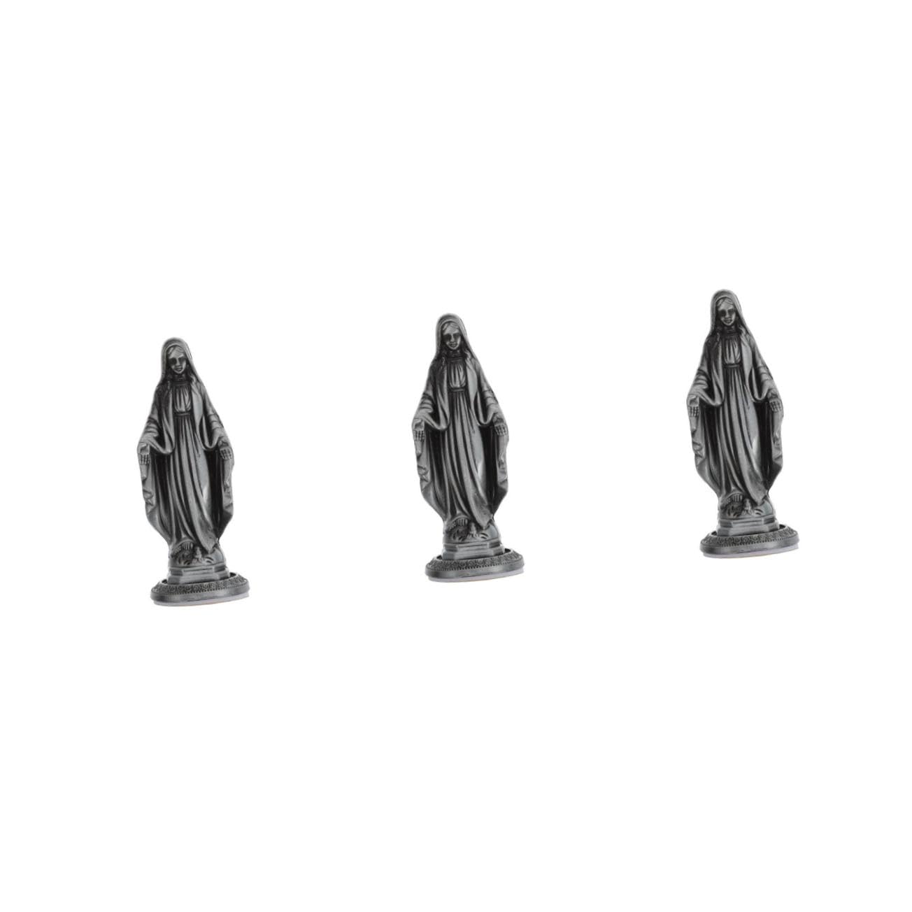 Statue Vierge décoration religieuse rétro HEMOTON pour église 3pcs
