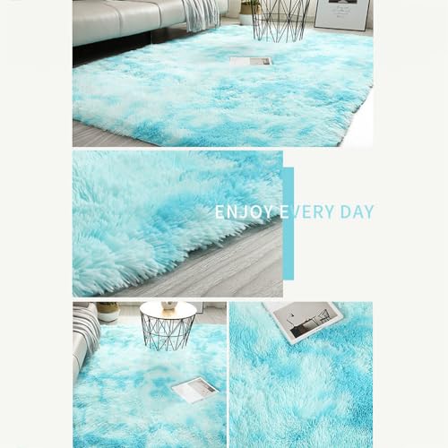 Tapis salon shaggy aspect fourrure extra épais et antidérapant