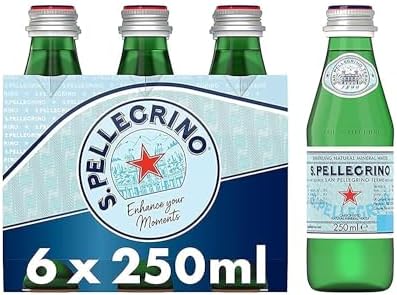 San Pellegrino Sparkling Water, 6 x 250 ml