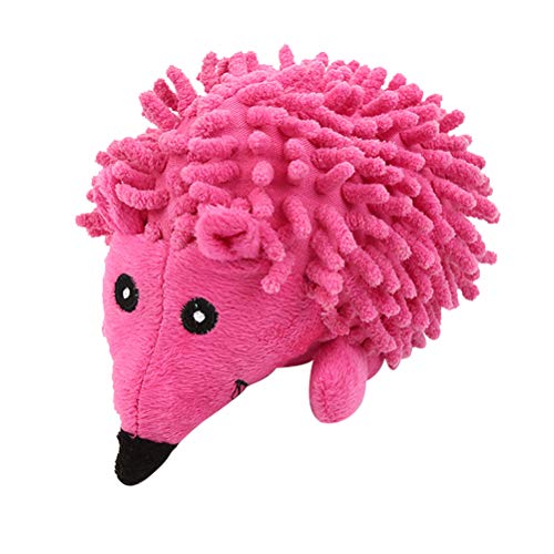 Pets Sound Toy Cartoon Pelúcia Hedgehog Dog Toy Squeaky Toys Chew Bite Toy Pet Supplies (Rosa) para