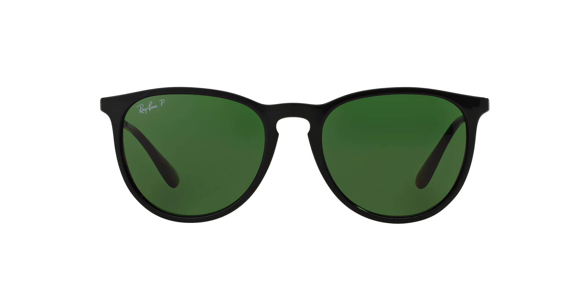 Ray-Ban RB4171 Erika Sunglasses + Vision Group Accessories Bundle: Black/Green Polarized (601/2p)