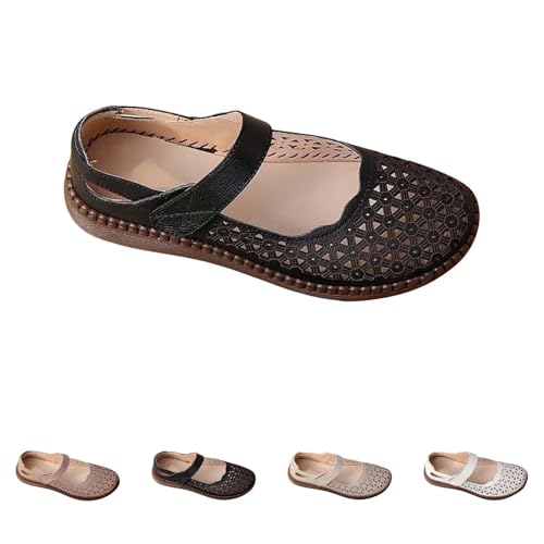 Zapatos planos Mary Jane transpirables: calzado ligero e informal para mujer de uso diario