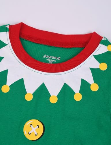 Joyond Kids Christmas Pajamas Boys Girls Hanukkah Thanksgiving Pjs Set Holiday Sleepwear 100% Cotton Size 18M-12Years4