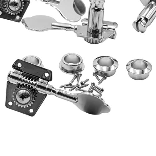 vhbw Chevilles, mécaniques 4L pour guitare, basse – Trou de perce, 18,5 mm, argent/chromé - Les Beatles, Paul McCartney, John Lennon, RIngo Starr, George Harrison vhbw Chevilles, mécaniques 4L pour guitare, basse - Trou de perce, 18,5 mm, argent/chromé – Image 3