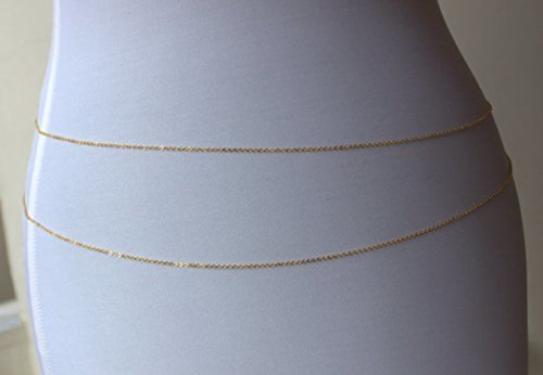 Gold Belly Chain, Silver Waist Chain 