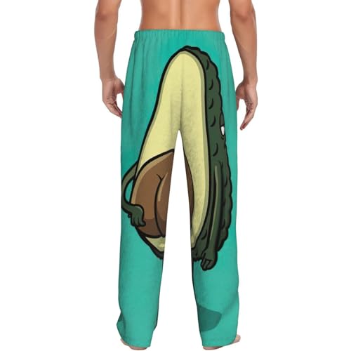 Pantalon de pyjama homme polaire imprimé avocat idéal pour cocooning