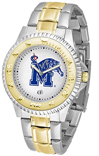 SunTime Memphis Tigers Men's Competitor Steel Watch Two-Tone Gold/Silver
