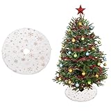faldones para mesas de chuches 🎄【Versátil】El mini cubre pie arbol de navidad también se puede usar como mini alfombra, tapete para mascotas o fondo para fotos, creando un ambiente cálido y acogedor. Ya sea en la mesa, el alféizar de la ventana o en un rincón del dormitorio, le da un toque festivo a cualquier habitación.