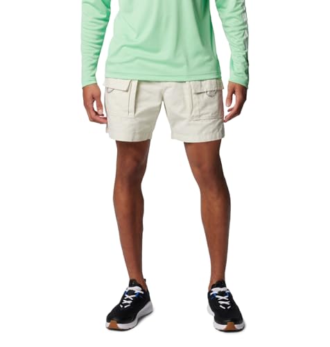 Columbia Men's Brewha II Short, UPF 50 Sun Protection, Fast Drying Stone