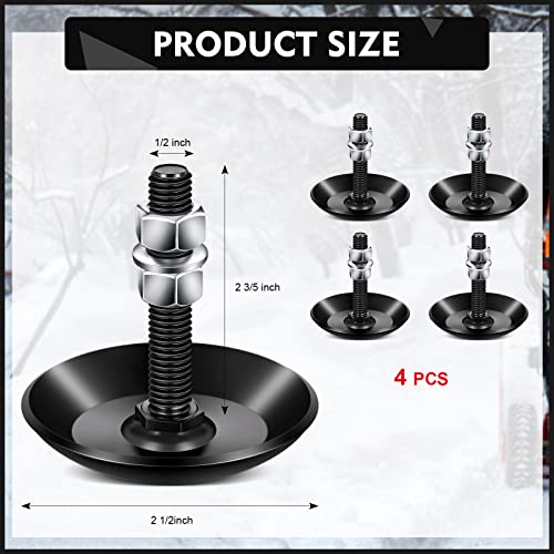 Kigeli 4 Pcs Snow Plow Blade Heavy Duty Skid Shoes Compatible With Polaris Ranger Sportsman Scrambler Atv Utv #TOP1