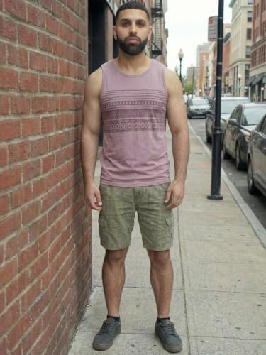 Image of Rigo Stylish Cotton Printed Vest for Men | Round Neck,Regular Fit, Sleeveless T-Shirt Vest for Men | Casual Innerwear Sando for Men & Boys - Perfect for Workouts Gym, Vacations, and Beaches
