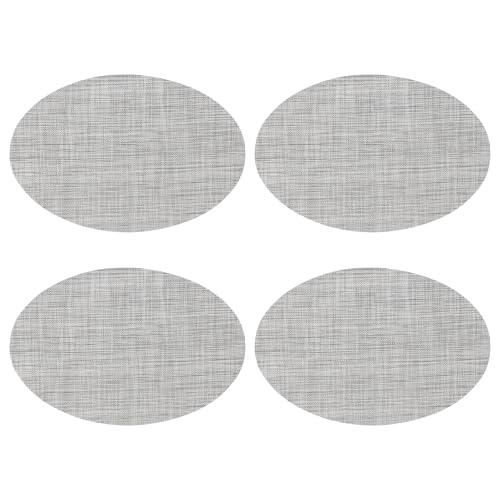 IWOWHERO 4個 ??加厚竹??洗えるテーブルマット 防熱耐熱フォークマット ダイニングテーブル用汚れ防止 おしゃれ北欧風シンプル