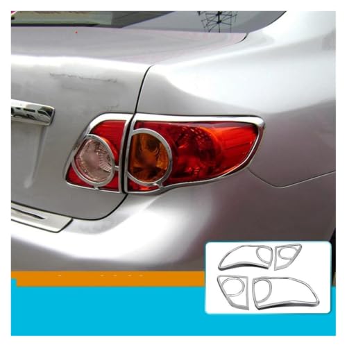 Cubierta de luz trasera Toyota Corolla Altis 2008-2013 moldura acabado premium resistente UV 4