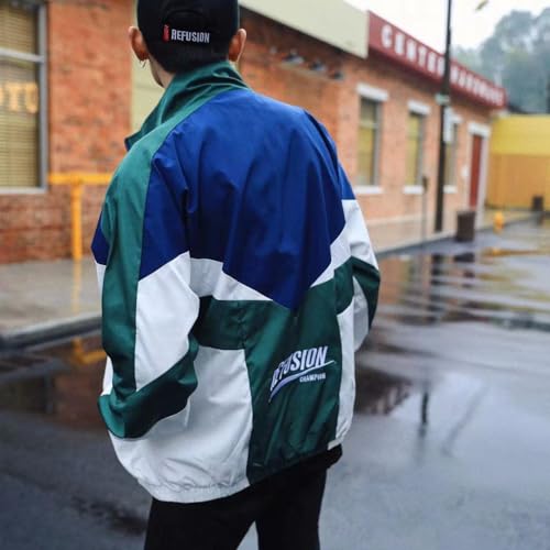 XPONNI Y2K Jacket for Women - Zip Up Oversized Lightweight Varsity Jacket3