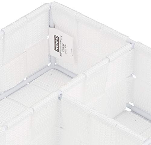 WENKO Organizer Adria Wit klein met 4 vakken, 26 x 6,5 x 17 cm - Image 7