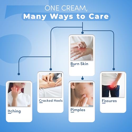 Kailas Jeevan Ayurvedic Multipurpose Cream – Natural Skincare for Cracked Heels, Dry Skin & Irritations – Hydrating Anti-Aging Night Cream with Retinol Derivative 120g