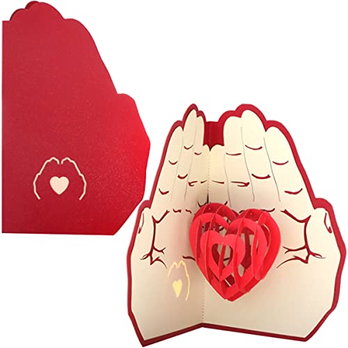 Carte Saint Valentin,Carte Amour 3D,Carte Voeux Pop Up,Carte Coeur 3D,Carte Rose 3D,Carte D'amour Romantique,Carte Voeux 3D,Carte Anniversaire 3D,Carte Voeux Mariage (Heart) Cover