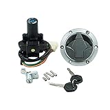 Frianchly Motorcycle Ignition Switch Lock Kit for Kawasaki Ninja 250R EX250J 300 EX300 20082015...