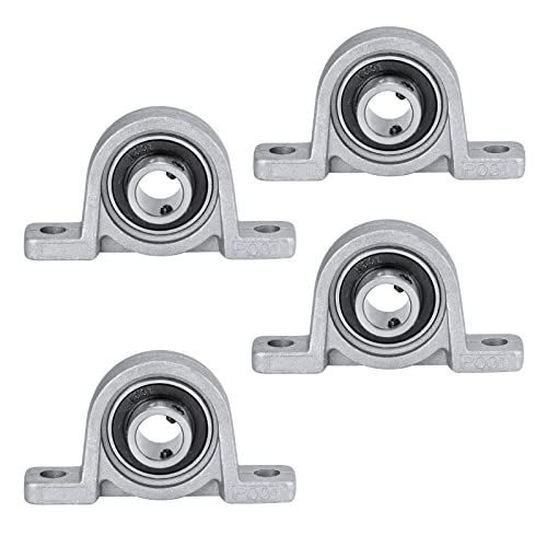 Donepart 10Mm Pillow Block Bearing, Self-Aligning 2-Bolt Flange 10Mm Bore Bearing, Zinc Alloy Housing Set Screw Locking Style Kp001 10Mm Bearing #TOP17