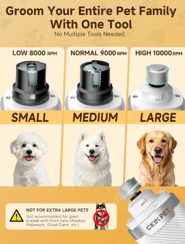 Image of Dog Nail Grinder Whisper Quiet & Safe for Sensitive Dogs and Cats