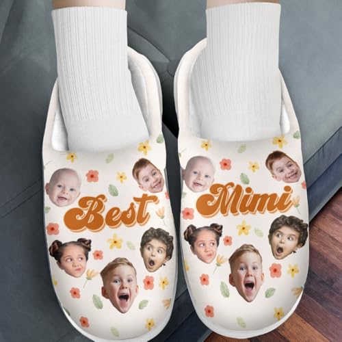 Custom Photo Fluffy Slippers For Women Men, Mothers Day Birthday Gifts For Mom, Grandma, Family Members4
