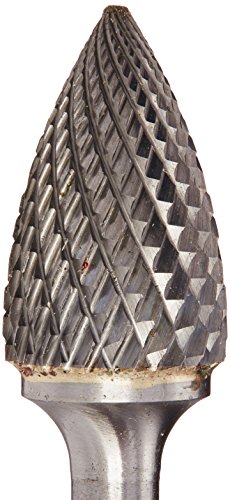 Image of Drill America SG-6 Carbide Burr /Rotary File Tree Pointed-End Double Cut for Die Grinder 5 /8 inch Dia. x 1 inch Cut Length with 1 /4 inch Shank and 2-3 /4 inch Overall Length, DUL Series