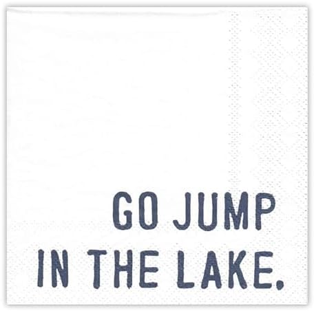 Santa Barbara Design Studio Paper Cocktail Napkins Lake-Themed Beverage Napkin Pack of 20, 5" x 5", In The Lake image 3