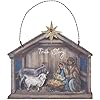 Primitives by kathy nativity ornament  urban country home decor