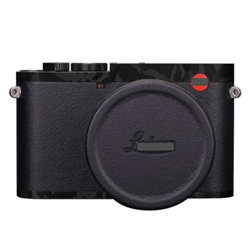 Film en vinyle pour Leica Q3 camouflage noir et cuir en photographie urbaine