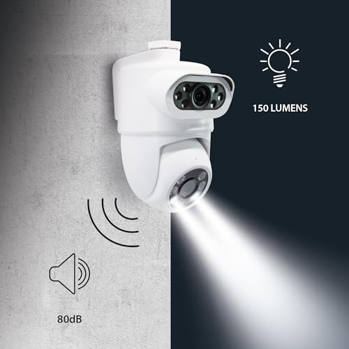 Telecamera Ip Motorizzata 2K Per Esterni Con Doppio Obiettivo Homecam Dual Ptz - Avidsen - 127156 - 5