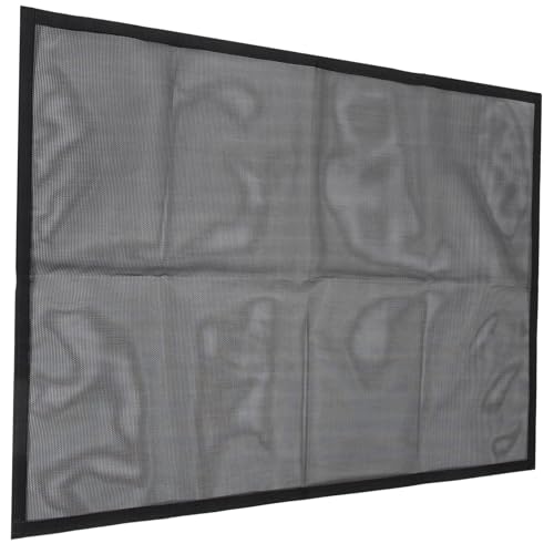 Toyvian 1 Ensemble De Housses De Protection pour Cheminée Pare-Vent Pare-Feu Pare-Feu Décoratif en PVC Noir