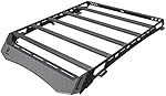 Tyger Auto Roof Rack Compatible with 2005-2023 Toyota Tacoma Double Cab | Upper Storage for Outdoors Gear | Paintable Accent Color Inserts | TG-RR1T33028