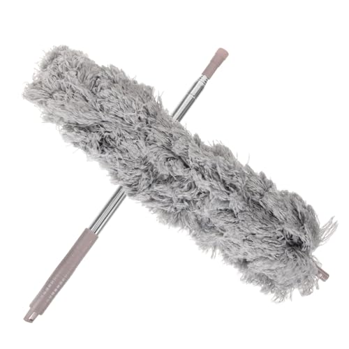 KOMBIUDA 1pc Telescopic Microfiber Duster for Dust Cleaning Bendable for Car and Home Use Flexible Tool Strong Electrostatic Adsorption Safe for All