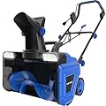 SOYUS Corded Electric Snow Blower - Handles Wet/Heavy Snow, 20-Inch Clearing Path w, Dual LEDs & 180° Chute, 25ft Throw Walk-Behind Snow Thrower for Driveway, Sidewalk, Patio