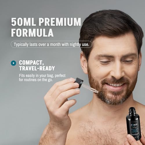FORGE SKIN® Night Beef Tallow Serum for Men [TALLOW-BASED] - Facial Essence for Face Wrinkles with Essential Oils - Natural Green Tea Skincare for Radiance and Skin Hydration (1.7 OZ)