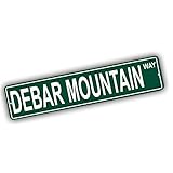 New York Mountains Pick Your Mountain Compatible/Replacement for Debar Mountain United States Mountain Aluminum Metal Tin Street Sign Style Home Decor For Man Cave Poker Tavern Game Room